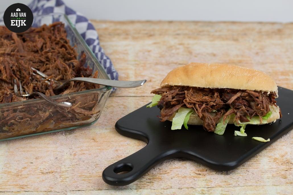 Broodje pulled beef recept